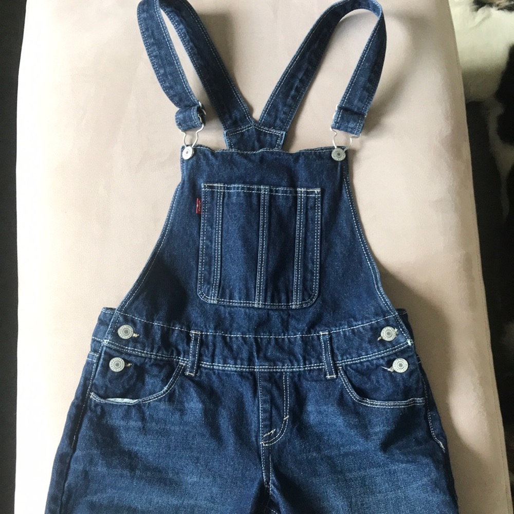 Girls Levi Overall Shorts